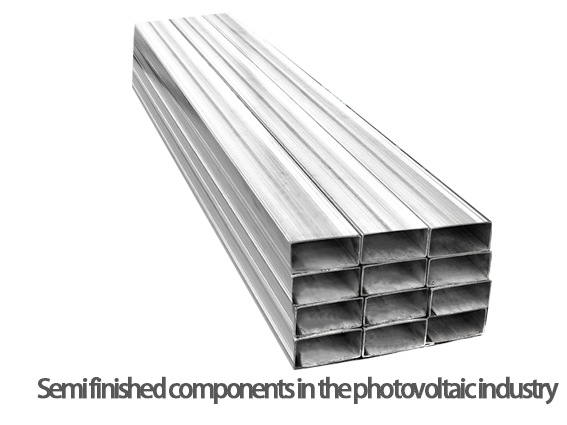 Semi finished components in the photovoltaic industry